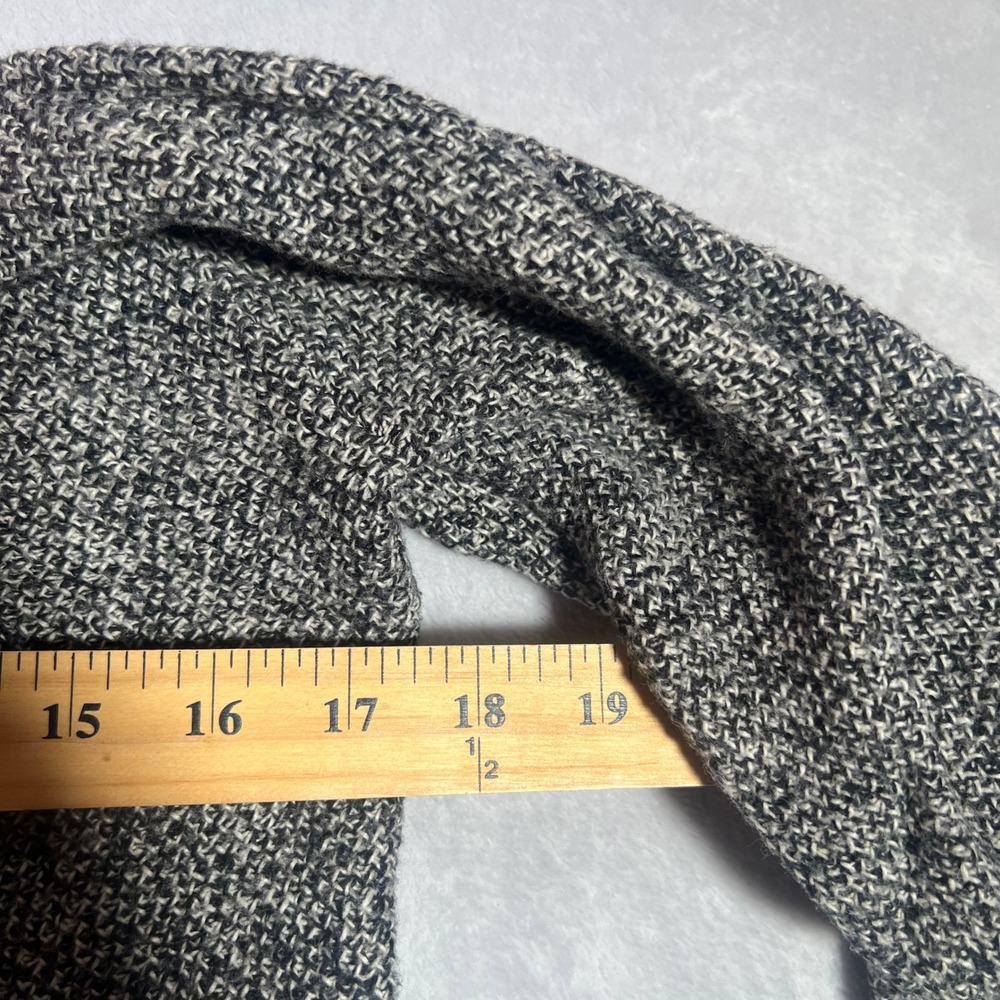 Madewell Womens XS Gray Sweater Marled Knit Split Back Oversized Pullover - Picture 6 of 7